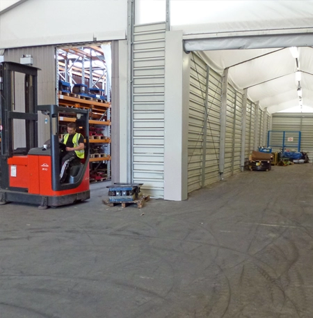 Quick Space warehouses can be built to suit the space you have